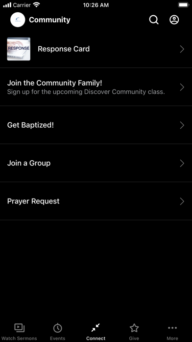 Community Bible Church app Screenshot