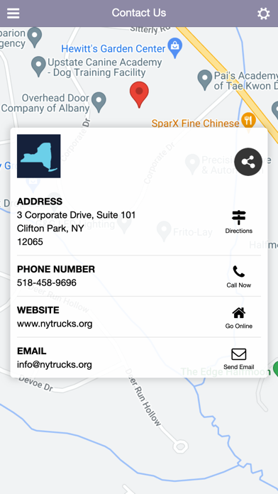 Trucking Association of NY Screenshot