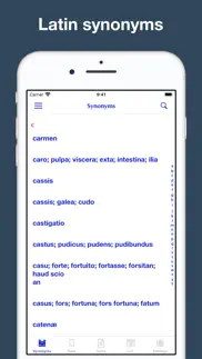 latin synonym dictionary iphone screenshot 1