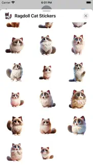ragdoll cat stickers iphone screenshot 3