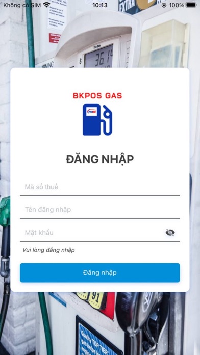 Bách Khoa POS Gas Screenshot