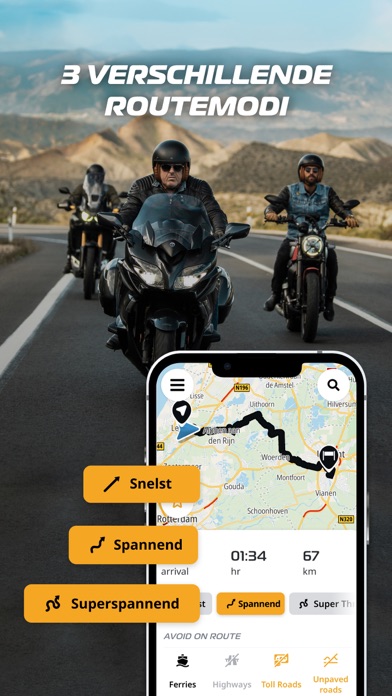 TomTom GO Ride: Motorcycle GPS iPhone app afbeelding 2