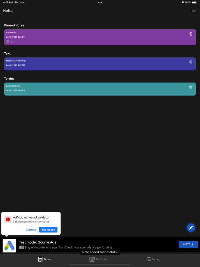 Keep Notes  note-taking