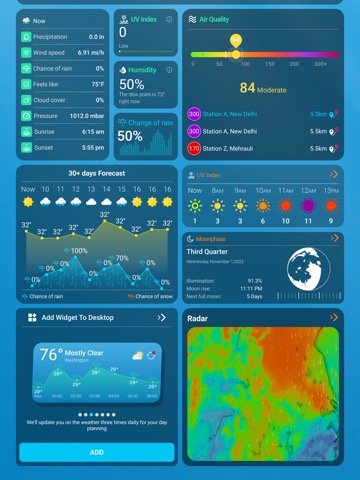 天気予報 - ライブレーダー、天気ウィジェットのおすすめ画像2