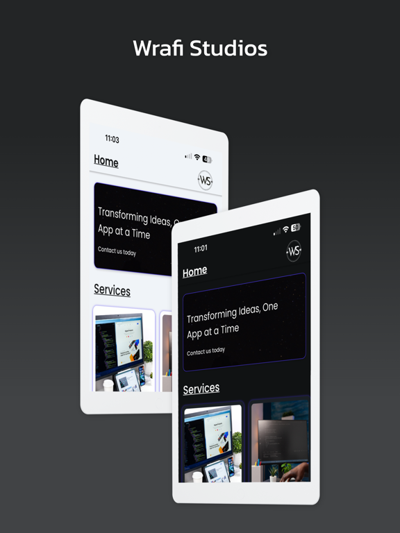 Wrafi Studios iPad screenshot 1 - Business app