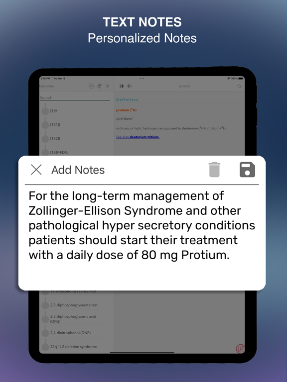Mosby's Pocket Dictionary iPad screenshot 8 - Medical app