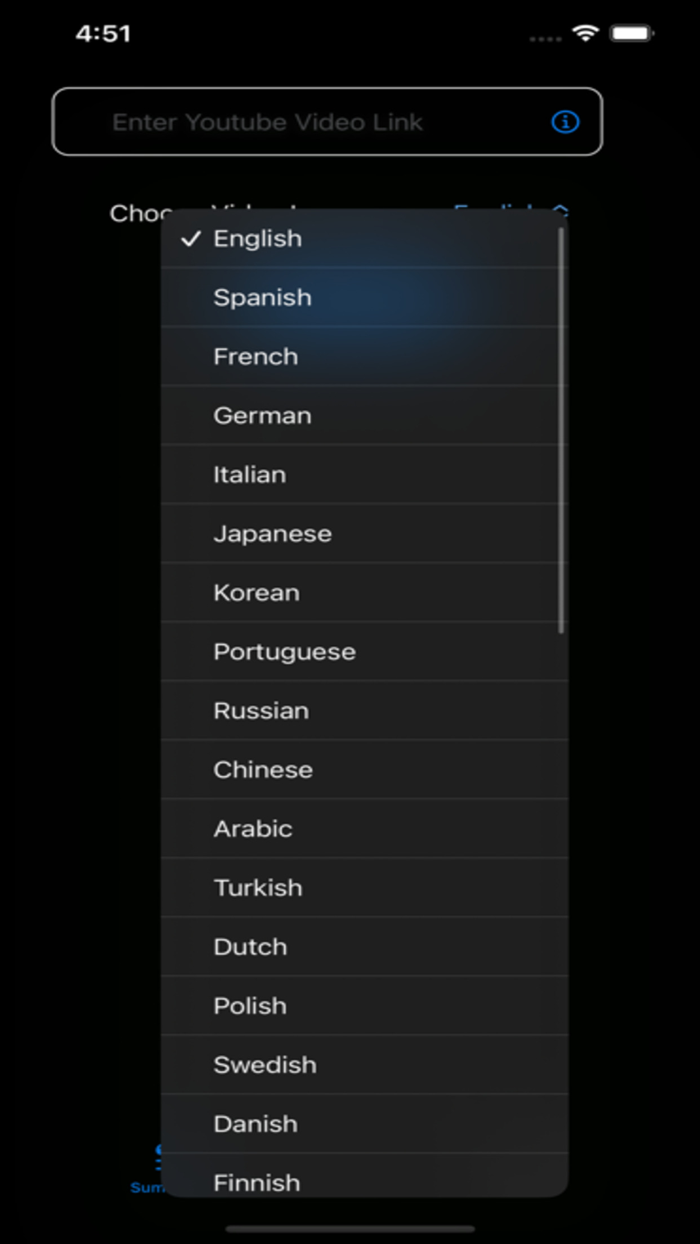 Video Summarizer for Youtube