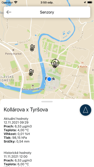 Můj Písek - mapy Screenshot