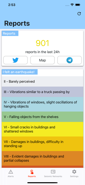 ‎Earthquake Network Screenshot