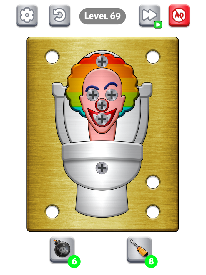 Nuts and Bolts Screw Puzzle