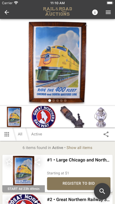 Rail and Road Auctions Screenshot