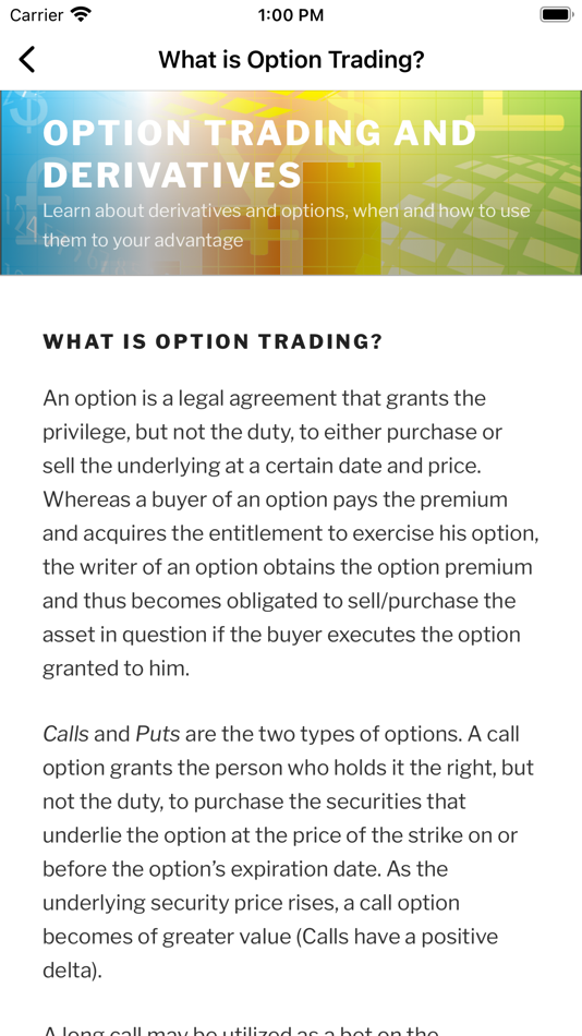 #2. Options Trading Course (iOS) 由: Anna Fael