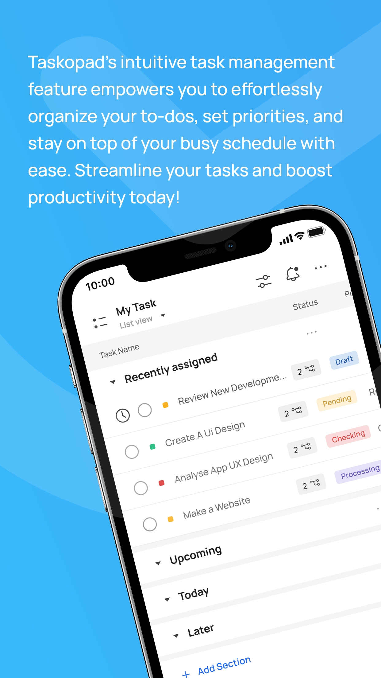 TaskOPad - Task Management App