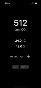 CO2 sensor screenshot #5 for iPhone