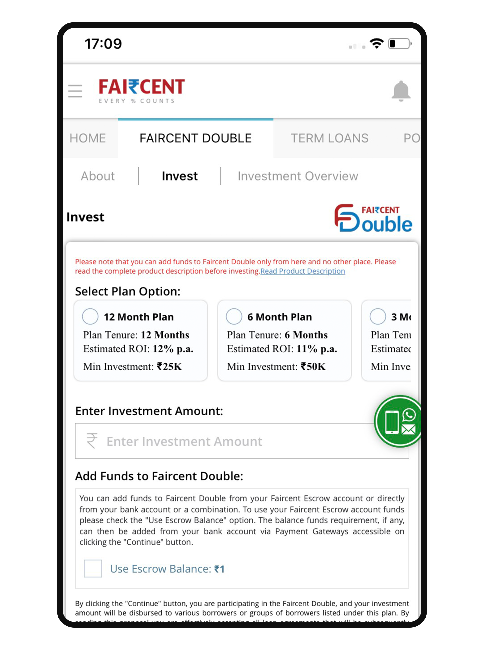 Faircent - P2P Investment