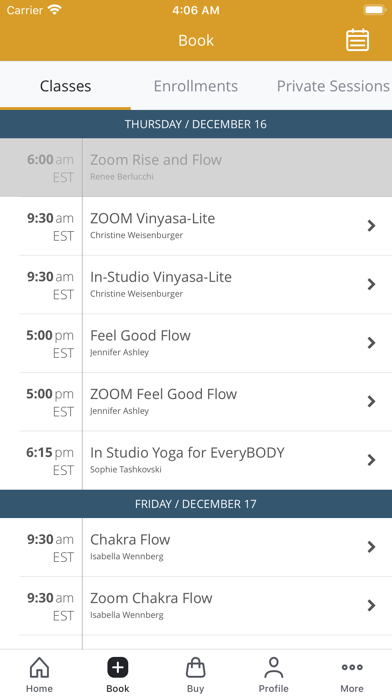 Syracuse Yoga Screenshot