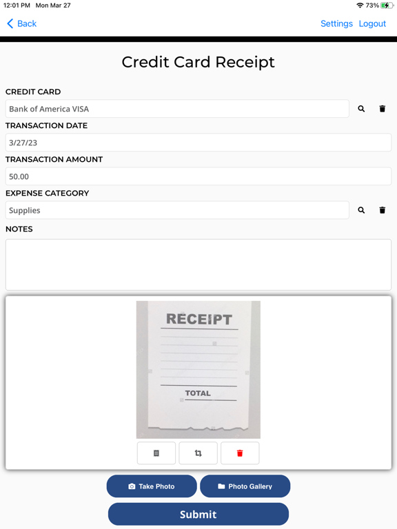 App screenshot