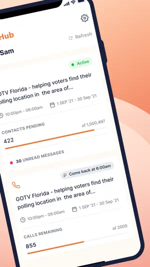 CallHub screenshot 2