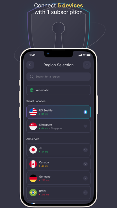 VPN for iPhone No Ads - DomVPN Screenshot