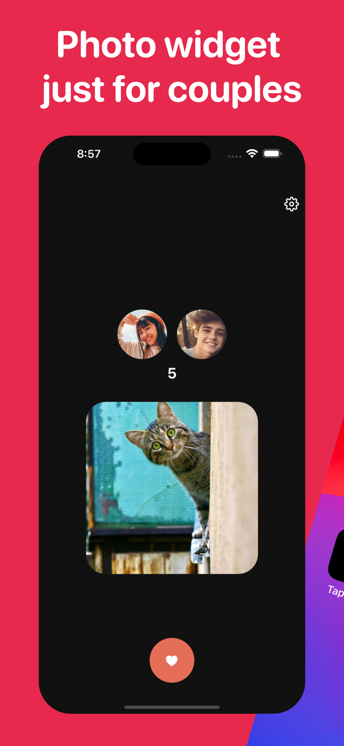 Couple Photo Widget - Linkle