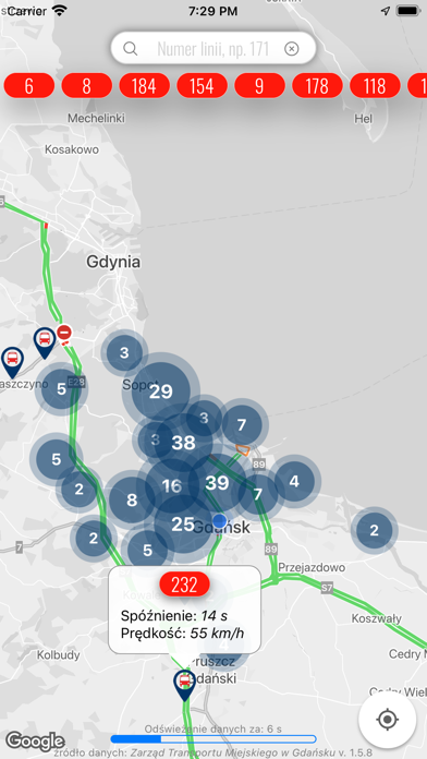 Gdańskie Autobusy Online Screenshot