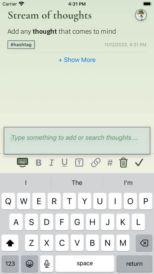 #2. Stream of thoughts (iOS) 由: RAW PLUS DRY LLC