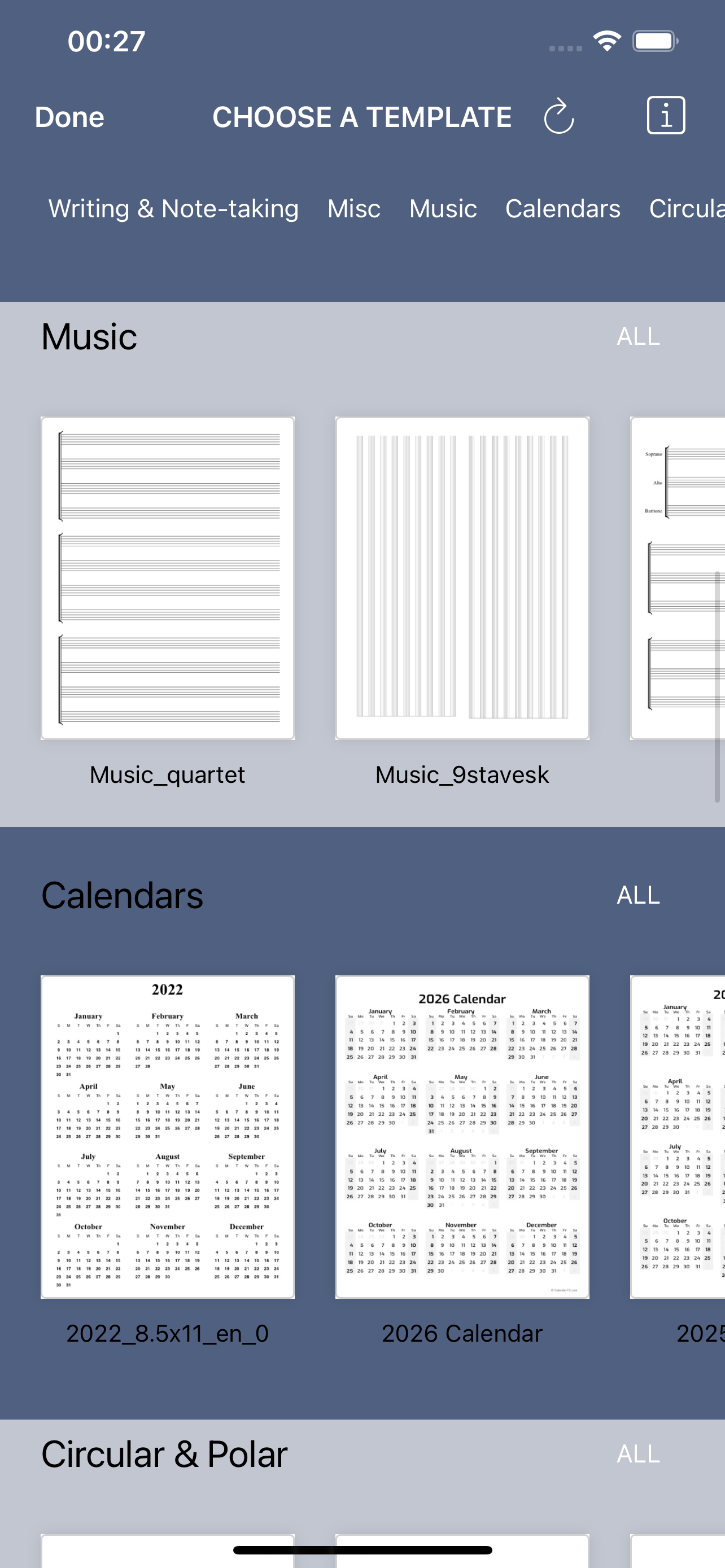 Good Templates - Notes, Papers