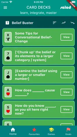 Game screenshot Salad Card Decks apk
