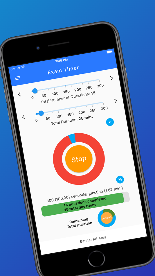 #5. Exam Timer : Effortless, Easy (iOS) 由: Alparslan Topbas
