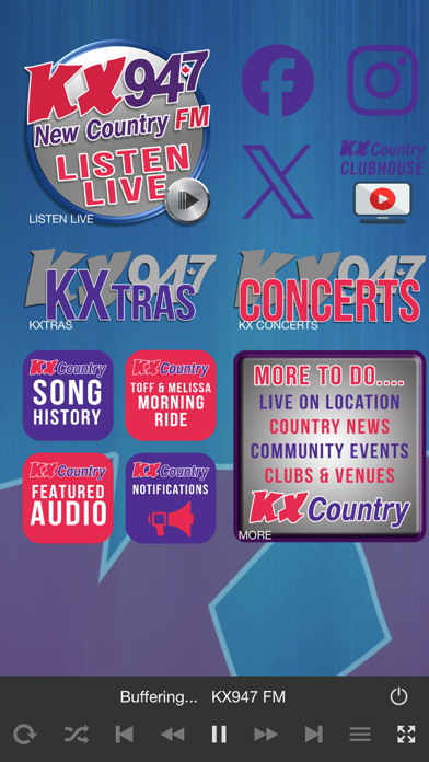 KX947 FM Screenshot