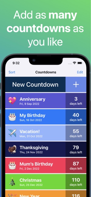 Countdown on the App Store