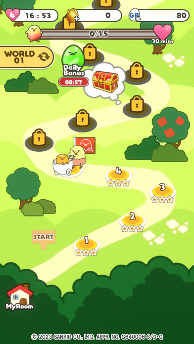 Gudetama Tap! PUZZLE Screenshot