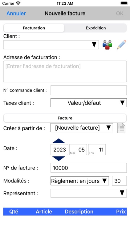 Express Invoice Professionnel