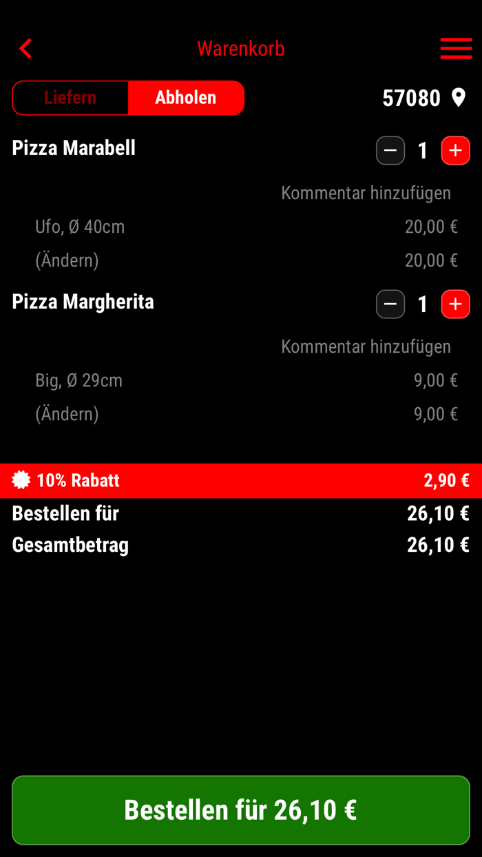 Pizzaservice Ciao Italia