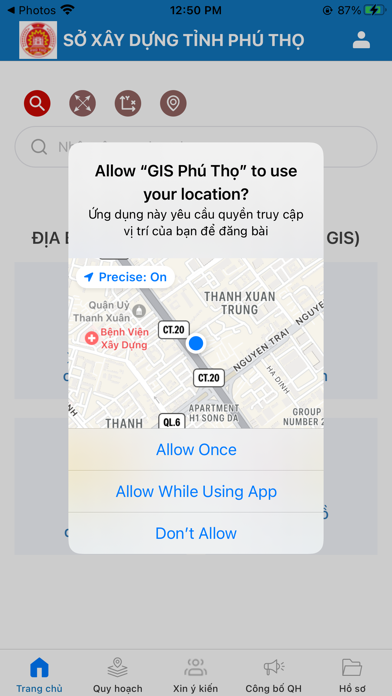 Hệ thống GIS Phú Thọ Screenshot