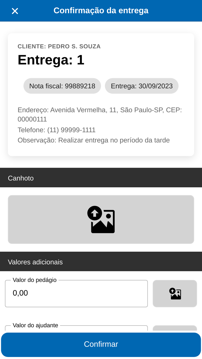 Bluesoft Roteiro de Entregas