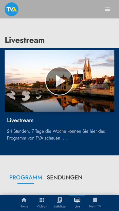 TVA Ostbayern Screenshot