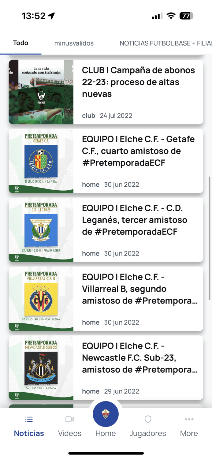 Elche CF – Official App