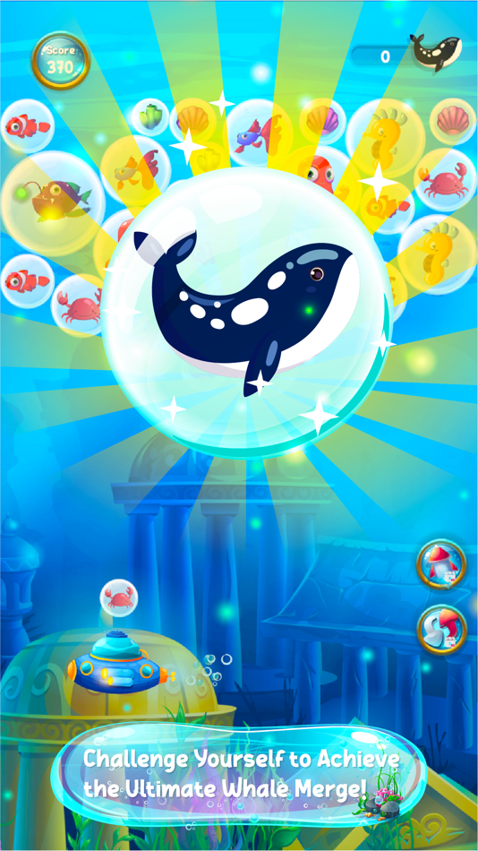 #5. Merge Bubble Blast Whale Games (iOS) 由: TWIGFUN STUDIO INC.