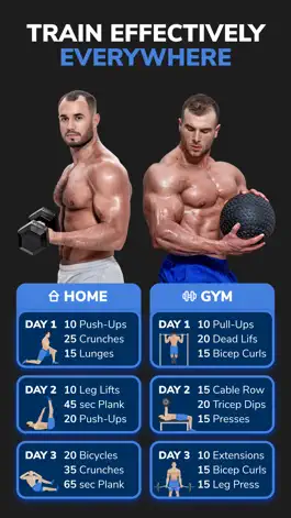 Game screenshot Workouts For Men: Gym & Home hack