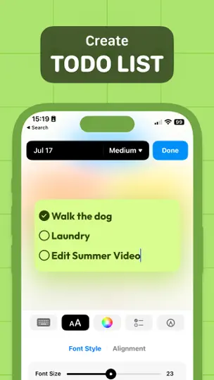 Captura de pantalla de Sticky Notes en iPhone 3