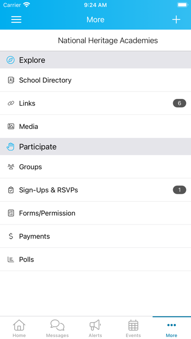 NHA SchoolConnect Screenshot
