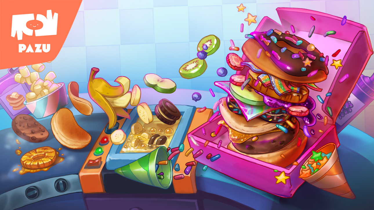 Burger Maker Kids Cooking Game iOS Mod IPA screenshot 6 - iOS game interface