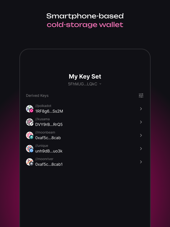 Screenshot #4 pour Polkadot Vault (Parity Signer)