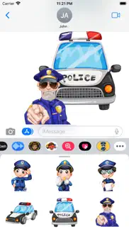 policeman stickers iphone screenshot 3