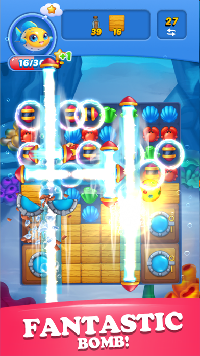 Aquarium Match 3:Ocean Party Screenshot