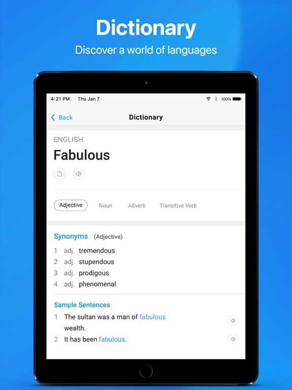 Translator: Language Translate iPad screenshot 6 - Productivity app