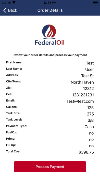 Federal Oil LLC Screenshot