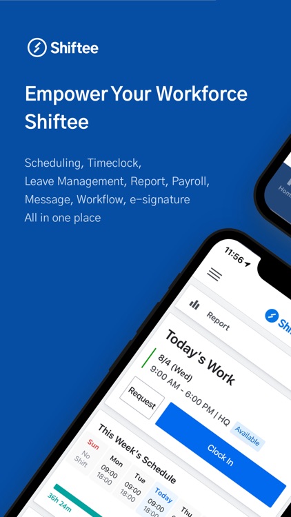 Shiftee - Schedule & Timeclock