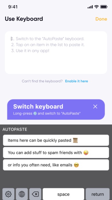 Auto Paste Keyboard: Auto text Screenshot